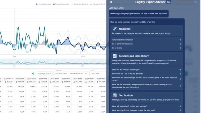 screenshot of Logility Platform